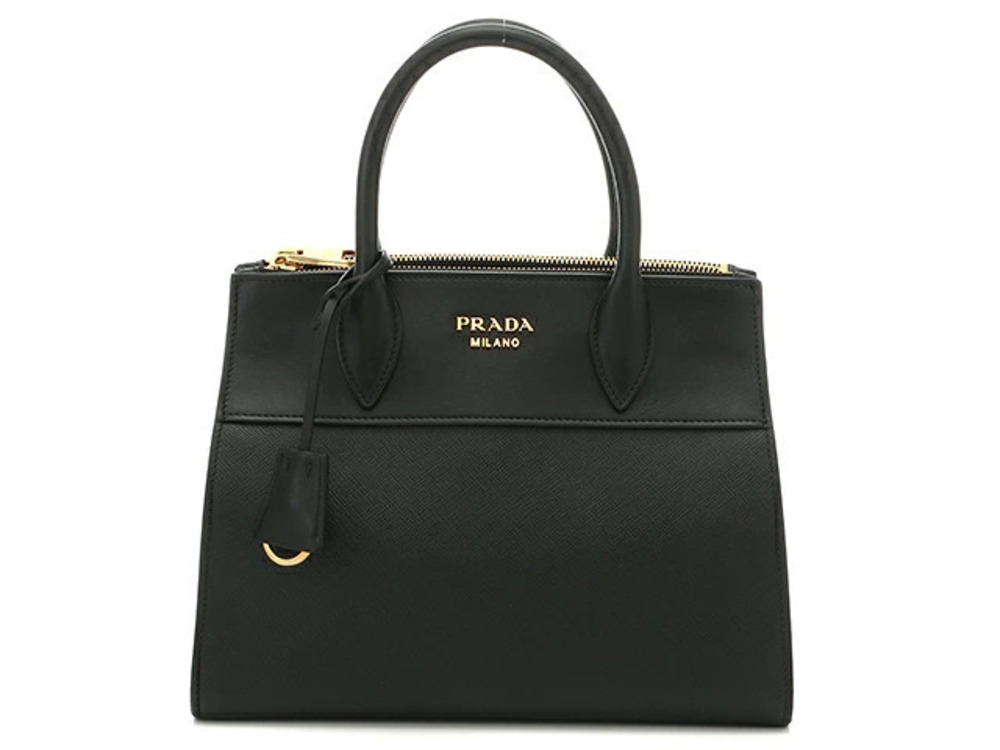 Prada Paradigm Bag Saffiano City Calf Black Nero Black
